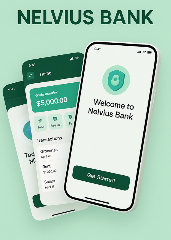 Nelvius Bank product interface